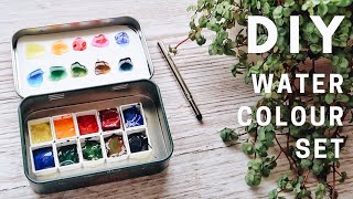 DIY Watercolor Paint Art Set  EASY MAKE YOUR OWN [upl. by Netsyrk]