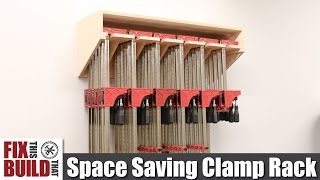 Space Saving Parallel Clamp Rack  DIY Build Plans [upl. by Ynneb]