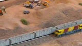 Model Railroader Shares Clip Of HO Model Trains In Desert [upl. by Tirb]