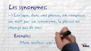 Les synonymes et les antonymes [upl. by Mou587]