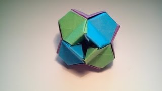 Como hacer origami modular en 3D little turtle [upl. by Nlycaj372]