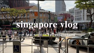 singapore vlog ep 5  last few days in sg orchard rd bugis st jewel changi lau pa sat [upl. by Lulu]