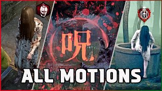 New Killer RINGU The Onryo ALL MOTIONS Prestige 3 MORI Sadako from Dead by Daylight [upl. by Eicyac]