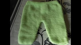 tuto tricot pantalon bébé [upl. by Lenoyl731]