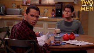 Two and a Half Men S03E15 My Tongue Is Meat  Review [upl. by Felder]