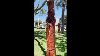 Māori sculpture  Tauranga  New Zealand Shorts [upl. by Shauna]