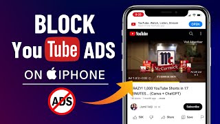 How to Block YouTube Ads on iPhone 2 Methods [upl. by Kronick434]