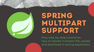 Multipart file support in Spring Boot  CodedTribe [upl. by Balbinder882]