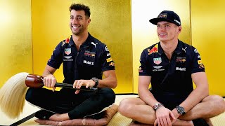 Learn Shodo with Daniel Ricciardo and Max Verstappen ✍️ [upl. by Frissell]