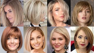 Outstanding Short Hair Hairstyles For Round Face With Amazing Hair Coloring Styling 2024 [upl. by Gwyneth]