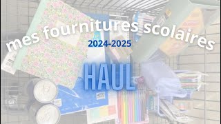 mes FOURNITURES SCOLAIRES pour la rentrée 20242025 haul 📚 [upl. by Ybbil57]