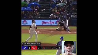 Licey vs Escogido mel rojas jr double mlb beisbol baseball [upl. by Rovert]