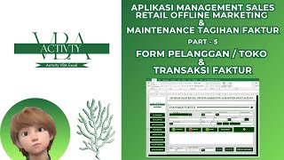 APLIKASI PENJUALAN SALES RETAIL OFFLINE MARKETING DAN MAINTENANCE TAGIHAN FAKTUR PART5 [upl. by Ileyan]