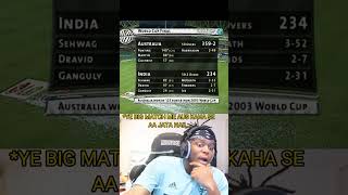 ICC MENS ODI WORLD CUP 2003 FINAL MATCH IND VS AUS SCORECARD 💔💔 shorts trending cricket fans [upl. by Edobalo]