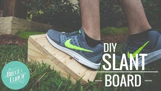 DIY Slant Board for Plantar Fasciitis  How To Make amp Use [upl. by Maiah776]