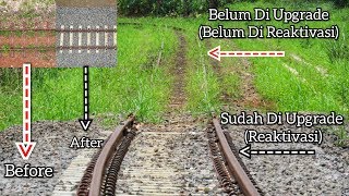 PERBEDAAN JALUR YANG SUDAH DIREAKTIVASI DAN YANG BELUM  Jalur KA Cianjur  Padalarang [upl. by Pulchi286]