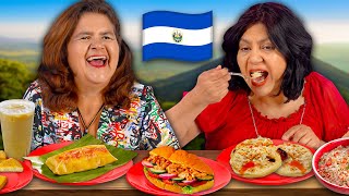 Mexican Moms try Salvadoran food for the first time [upl. by Derby]