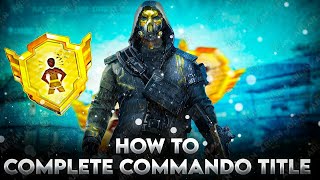 This is how I completed commando GLASS CANNON tittle in pubg [upl. by Hahsia]