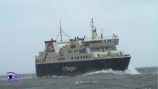 AlsFærgen Ferry MF Fynshav arrives FynshavAls Oktober 2015  A storm came on [upl. by Seagraves]