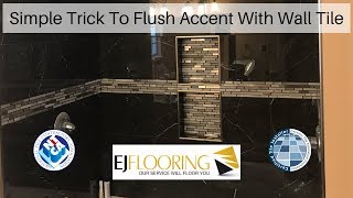 How To Install Accent Tile In Shower [upl. by Deeraf]