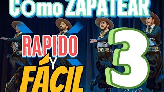 COMO ZAPATEAR RÁPIDO Y FÁCIL 3ZAPATEO CEPILLADO CON GIRO [upl. by Debee]