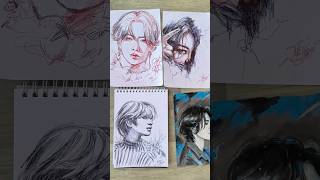 My art collection mjaneart fanart poster skz mjaneart shorts myart kpop portrait [upl. by Lemmuela]