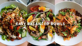 EASY BALANCED BOWLS  FULL RECIPES 🌱 [upl. by Smada250]