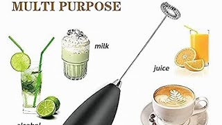 Coffee Frother Lattes Shakes Mini Foamer for Cappuccino Frappe MatchaHand Blender coffeeshake [upl. by Logan107]