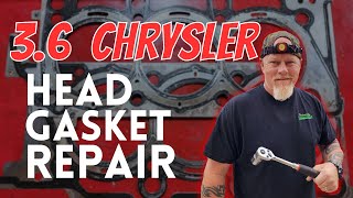 36 Chrysler Pentastar How to Replace Head Gaskets [upl. by Eric]