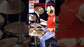 The black Knights dark Of the moon musician drumcover singer therollingstones [upl. by Ahsinek]