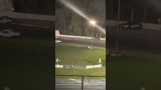 Mahoning Valley Speedway Hobby Stock Hard Crash 1 And Wheel Comes Off [upl. by Aborn]