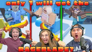 only one will get the rageblade roblox bedwars challenge [upl. by Navert]