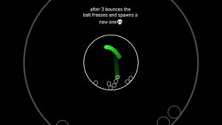 A ball bouncing but after 5 bounces it freezes spawns new one [upl. by Ytissac]