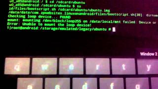 quotUbuntuquot ARM 10x running on a Tesco quothudlquot tablet [upl. by Attelocin155]