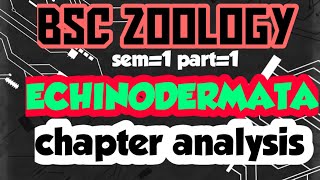 BSC ZOOLOGYECHINODERMATACHAPTER ANALYSISPART1IN മലയാളം [upl. by Acinnad]