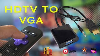 How to Use HDTV TO VGAAV Adapter With Audio Support [upl. by Kursh]