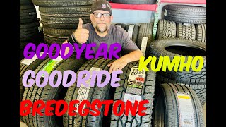 Goodyear vs Goodride Tyre Test with Tyre Reviews  KUMHO VS BRIDGESTONE TIRE REVIEW [upl. by Ahsiuqet750]