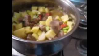 CARNE DE CERDO CON PAPAS GUISO  PASO A PASO [upl. by Camey151]