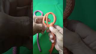 4 Simple Loop knot 💯you can use for your everyday needs knottutorial knottying [upl. by Nodnarbal]