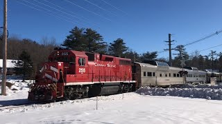 Conway Scenic Snow Train to Attitash  2324 [upl. by Oek]