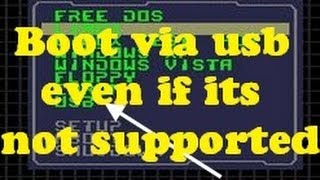 Tutorial Boot via USB when its not supported in BIOS NOCDDRIVE amp NOUSB BOOT [upl. by Ibba]