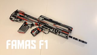 LEGO Famas F1  Semi Auto Brickshooter [upl. by Gnov]