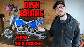 How to Install Disk Brakes on Razor MX350 First Gen [upl. by Eusadnilem]