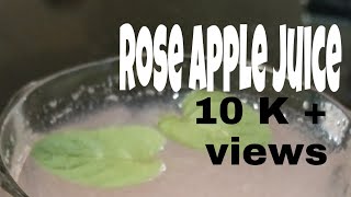 Rose apple juice  Ashus Foodbook [upl. by Ramad]