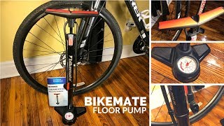 Bikemate Floor Pump with Gauge  Bicycle tire pump [upl. by Swihart]