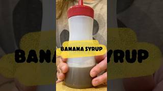 Making homemade banana syrup for lattes 🍌✨ simplesyrup coffeesyrup bananasyrup coffee [upl. by Trisha880]