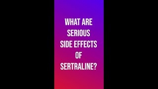 Serious Side Effects of SERTRALINE [upl. by Lucrece]