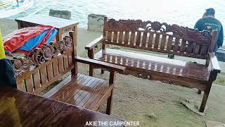 Creative wooden furniture designs and ideas from skilled craftsmen Palompon PH I Akie The Carpenter [upl. by Raskin7]