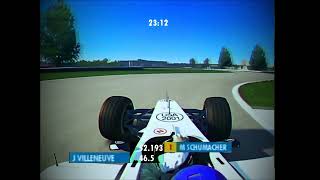 F1 2001 Indianapolis  Jacques Villeneuve OnBoard  assettocorsa [upl. by Fai]