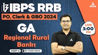 IBPS RRB POClerk amp GBO 2024  GA Regional Rural Banks Part 4  By Vivek Singh [upl. by Llednor833]